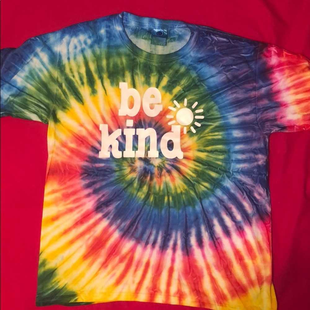 Big Kids “Be Kind” tie dye T-shirt